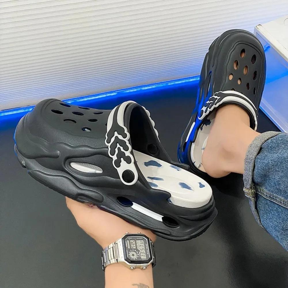 Summer New Men's and Women's Outdoor Slippers for Driving and Outdoor Wear, Dual-purpose Thick Soled Non Slip Women's Sandals