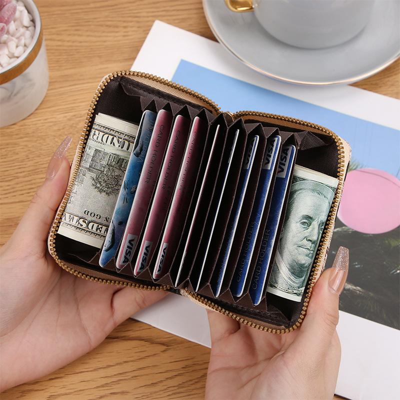 Новый леопардовый узор кожаный маленький кошелек на молнии для монет для женщин и мужчин — фото 3