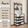 Multi-Layer Floor-Standing Shoe and Clothing Rack: Entryway Organizer