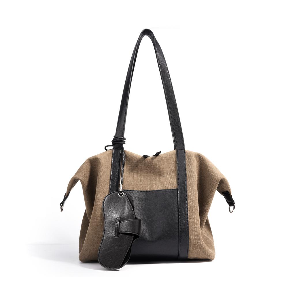 New Color-blocked Handbag, Fashionable and Versatile for Commuting, High-end Light Luxury Crossbody Bag
