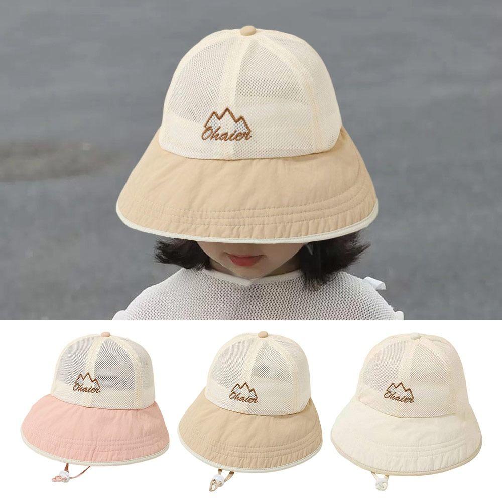 Mesh Duck Tongue Cap Adjustable Children Fisherman Hat New Sun Hat Boys Girl