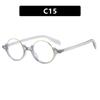 Half-frame round rice nail sunglasses, new trendy sunshades, sunglasses, UV-proof sunglasses