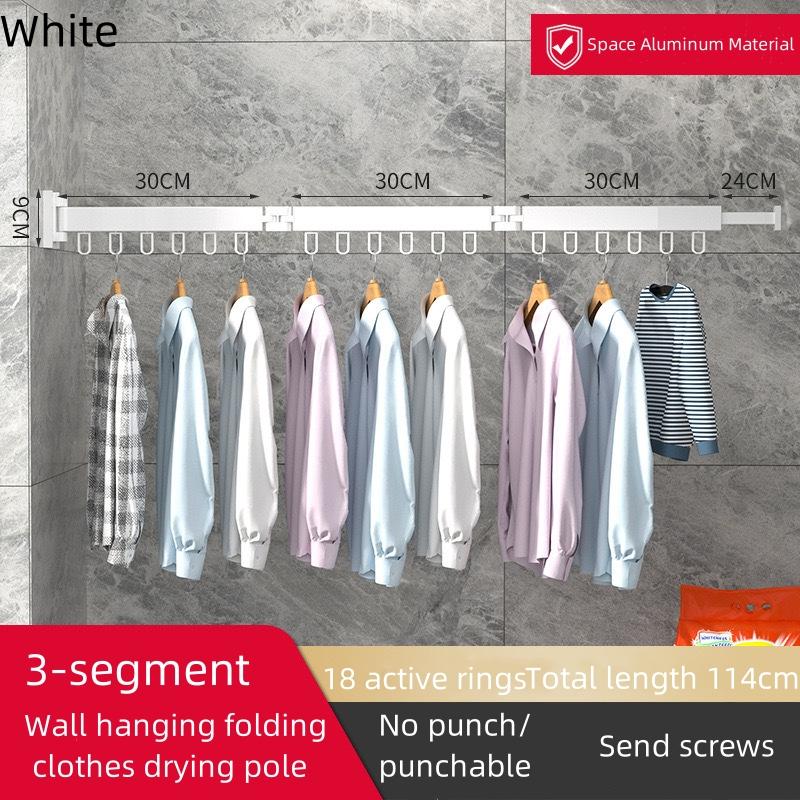 

Настенная выдвижная складная алюминиевая сушилка для одежды, вешалка для одежды, экономящая место, сушилка для простыней и одеял