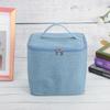 Portable Waterproof Zipper Thermal Lunchbox Food Container Storage Bag for Picnic Office OutdoorBlue