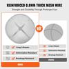 Fire Pit Spark Screen Round 40", Reinforced Heavy Duty Steel Metal Cover, Outdoor Firepit Lid, Easy-Opening Top Screen Covers Round with Ring Handle