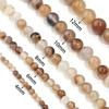 Natural Stone Beads Light Brown Stripe Agate Round Loose Bead For Jewelry Making DIY Bracelet Necklace Accessories 4/6/8/10/12mm