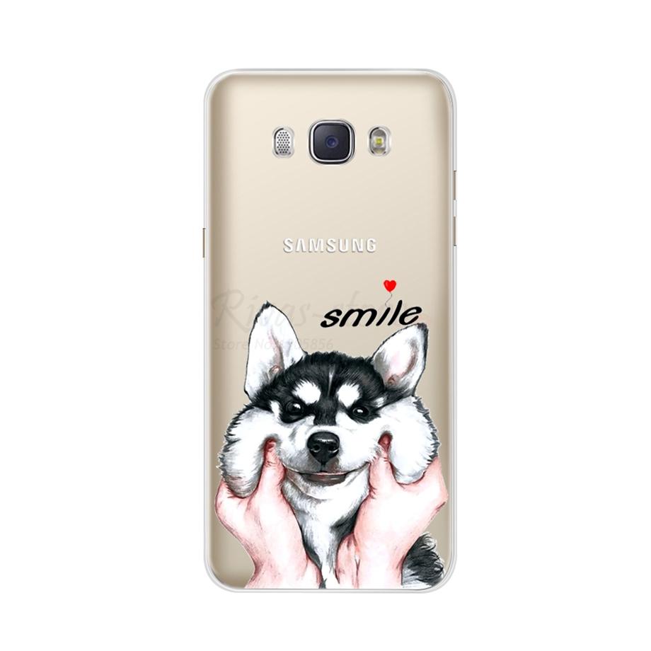 For Coque Samsung Galaxy J5 2016 Case Phone Back Cover Flower Silicone Case for Samsung J5 2016 J510 J510F Protector Cover Cases