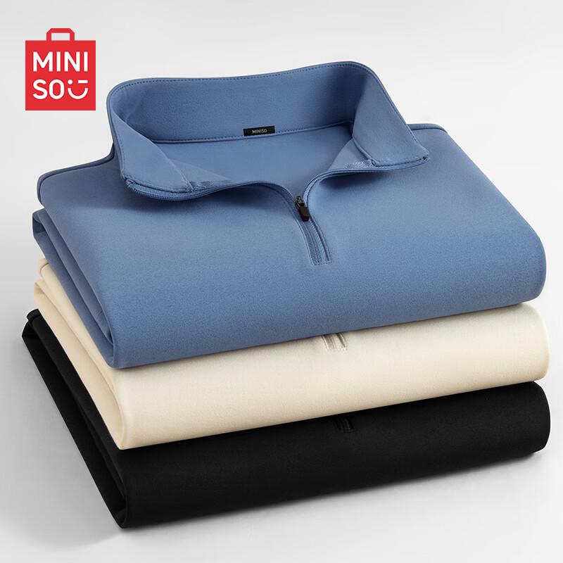 MINISO Men s Quick-Dry Long Sleeve Half-Zip Cycling Jersey 2XL