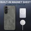Magnetic For Magsafe Leather Soft Case For For Samsung S25 Ultra S26 Plus S24 S23 FE S22 S21 A57 A37 A56 A55 A36 A16 A17 A15 Cover