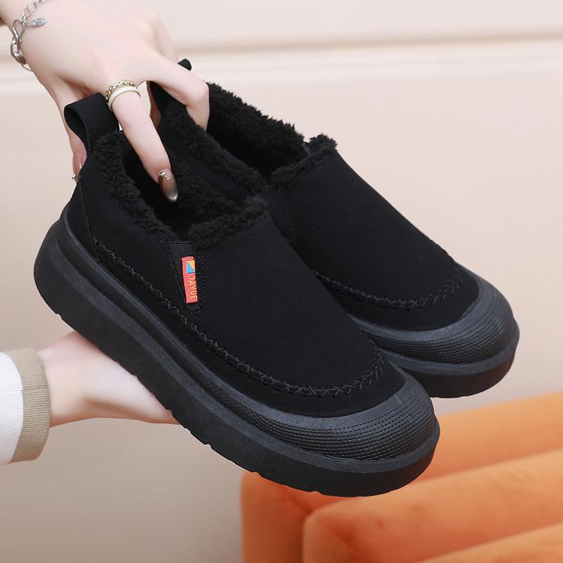 2025 New Women's Woolen Cotton Shoes Comfortable and Warm for Outdoor Travel Anti-Slip and Durable Free Shipping Women's Shoes