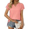 Women's Summer V-neck Raglan T-shirt Short Sleeved Top for Women Shirt