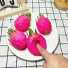 Funny Decompression Vent Dragon Fruit Squeeze Ball Gift Squishy Squeeze Stress Reliever Fidget Sensory Toy Simulation Fruit Food