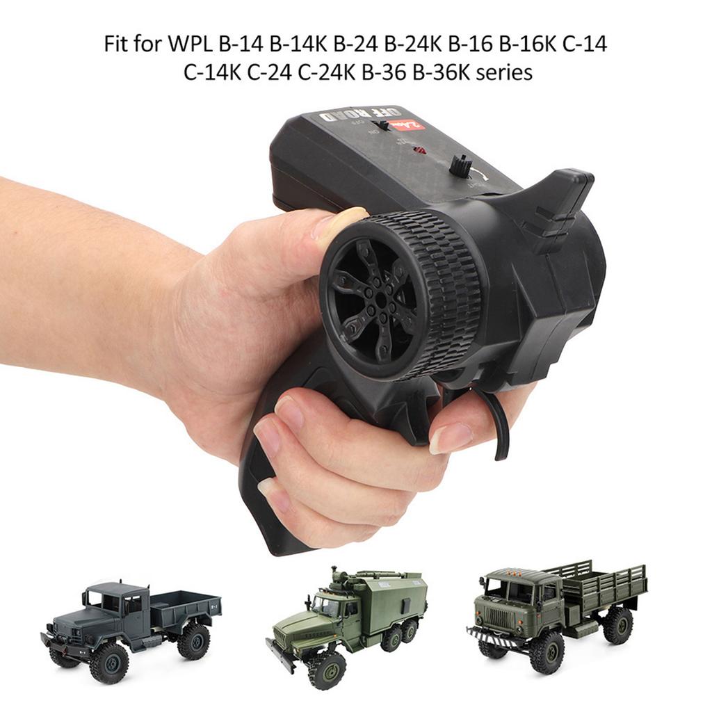2.4G Remote Control Transmitter RC Car Vehicles Parts Kit Fit for WPL (With Battery)