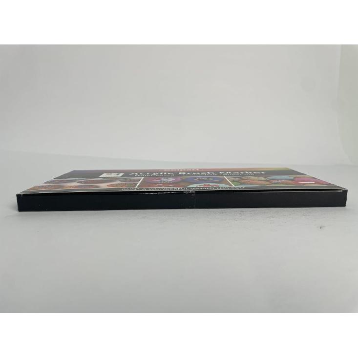 Brush Tip Acrylic Paint Pens-24 Colors Acrylic Paint Markers Calligraphy Art Markers for Lettering,Card Making,Rock painting,Stone, Ceramic, Glass,