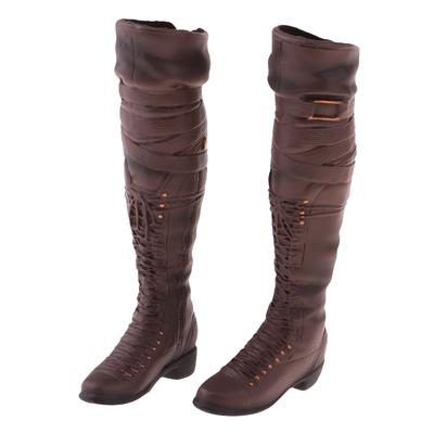 1//6 KUMIK FS-15 en cuir femme à talon haut bottes chaussures f 12/" figure féminine corps