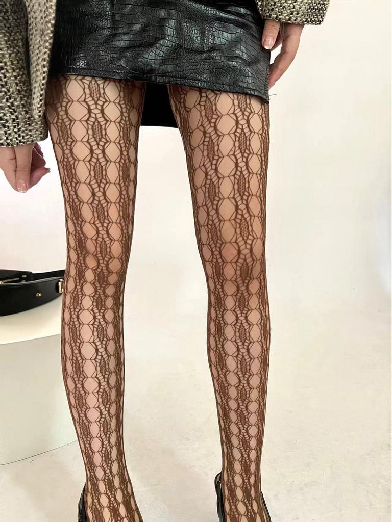 Spicy Y2K Cutout Lace Fishnet Stockings - Spring/Summer