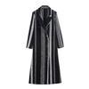 European and American Style, French Style, Women's Clothing, Fashionable and Versatile Style, Temperament, Black and White Woolen Coat and Coat.