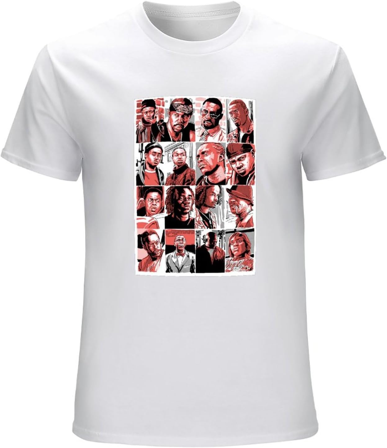 Men s The Barksdale Crew The Wire T Shirt T Shirt S белый