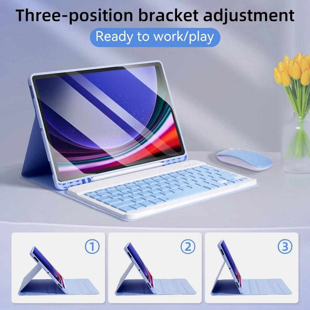 Keyboard Case for Samsung Galaxy Tab S10 Lite 10.9 Inch SM-X400 X406B Bluetooth Keyboard Cover for Tab S10 Lite Case Funda