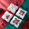 3 Random Colors Christmas Towels Face Towels Souvenir Christmas Gift Towel Creative Gift Soft High Absorbency Coral Fleece Material 