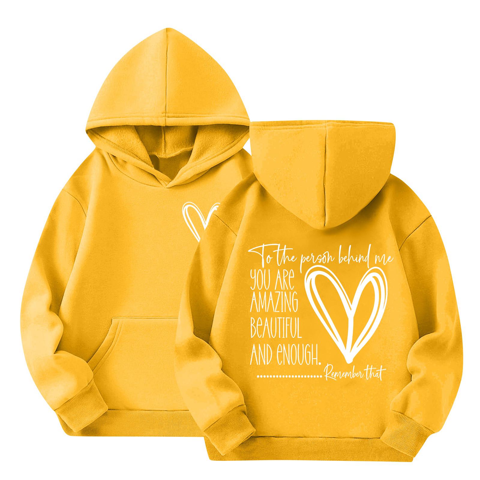 Children s Fashionable Casual Hooded Sweatshirt 160 жёлтый