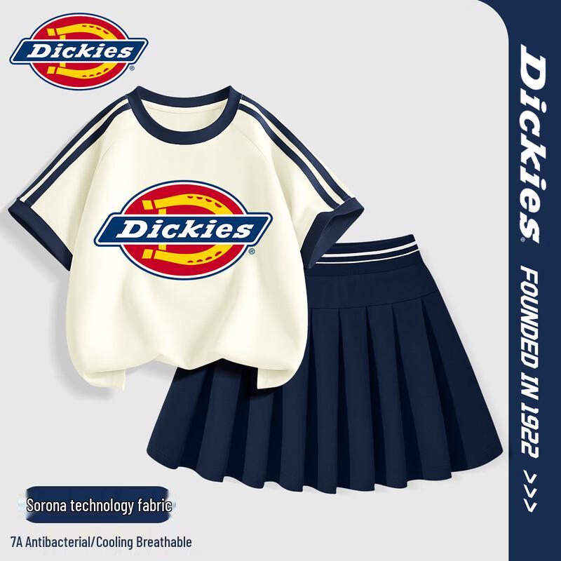 Dickies Girls  Summer Pleated Skirt Sportswear Set 150