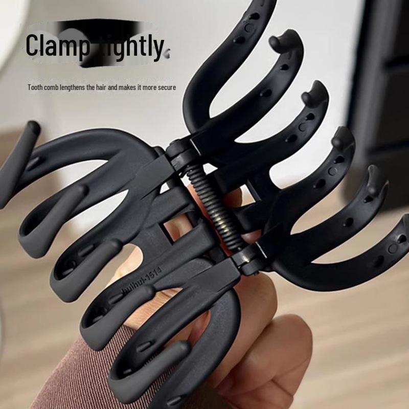 Duży Retro Klips do Włosów w Kształcie Dyni dla Obfitych Włosów