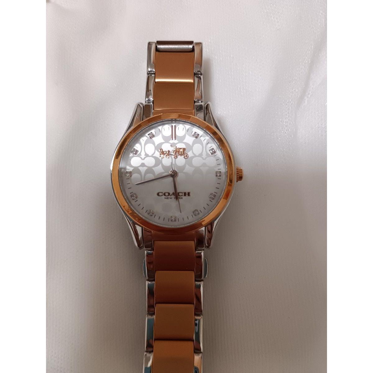 Used Coach Silver Rose Watch Unused