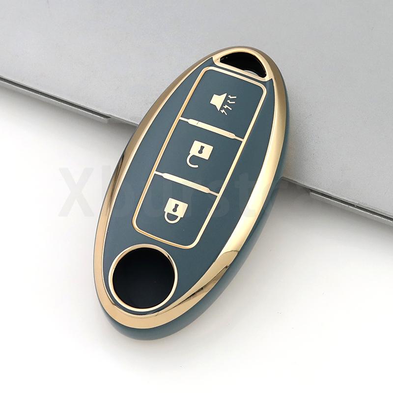 3 Buttons For Nissan Qashqai Juke J10 J11 X-Trail T32 T31 Kicks Tiida Pathfinder Note TPU Car Remote Key Case Cover Shell Fob
