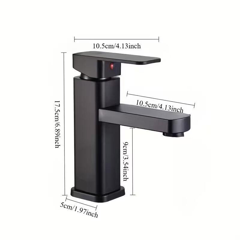 TLXT 3-Piece Hot/Cold Bathroom Sink Faucet