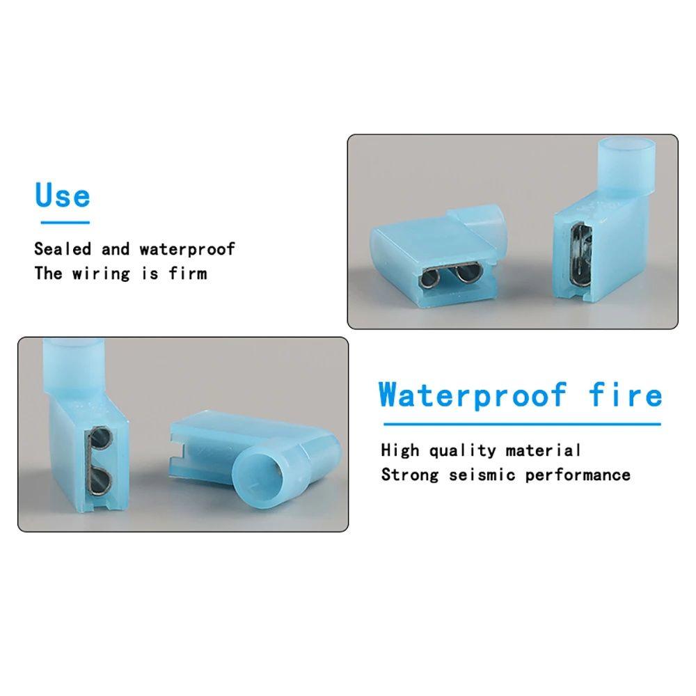Female Insulated 6.3mm Wire Connector Nylon Crimp Quick Wire Connector Terminator Crimp Terminal