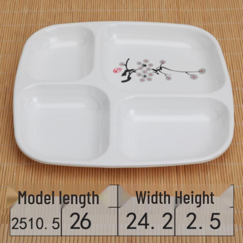 Melamine Divided Lunch Tray