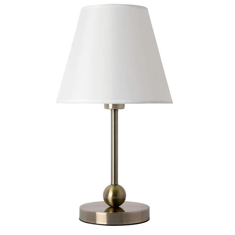 Nordic Fabric Shade Table Lamp for Bedroom and Living Room, Bedside Night Light Fixture