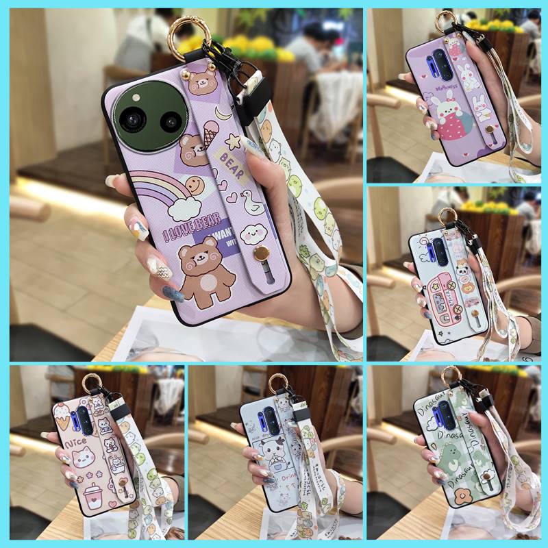 Shockproof Soft Case Phone Case For Sharp Aquos R9/SH-51E Cute Anti-dust Kickstand Waterproof Anti-knock Protective Ring
