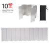 Portable 10-Plate Camping Stove Windshield