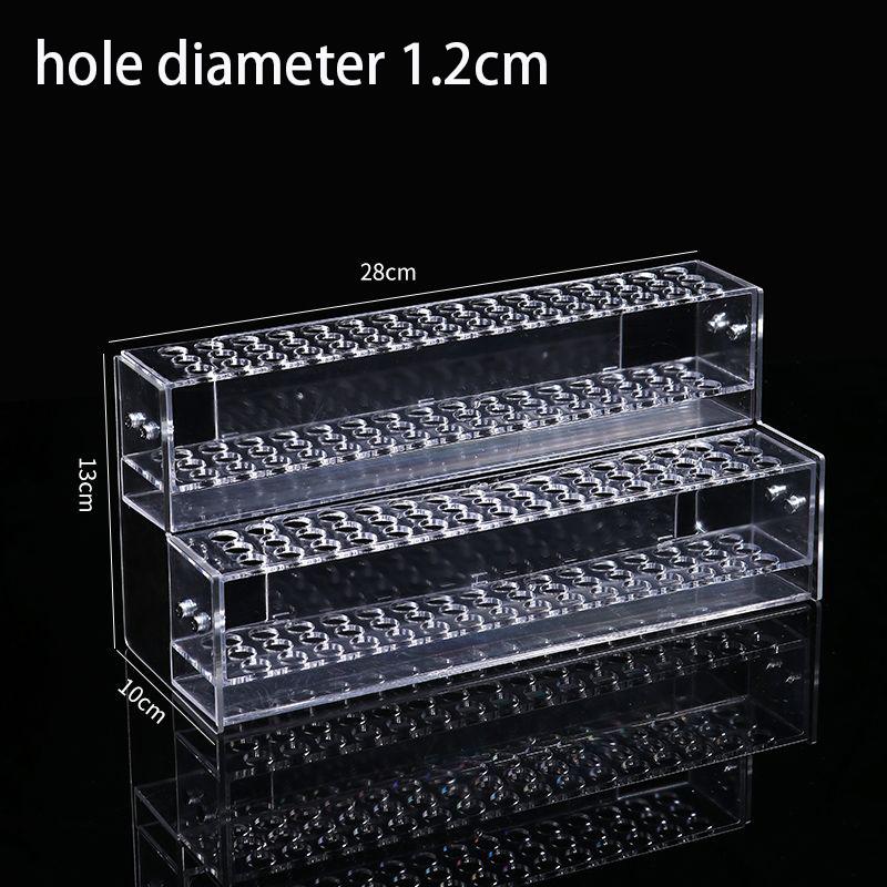 1-6 Layer Clear Acrylic Pen Holder Stationery Store Supermarket Ballpoint Pen Storage Rack Display Neutral Pen Stand Organiser