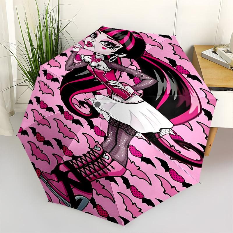 

Batgirl, GothicThemed Automatic Opening and Closing Umbrella 8 Ribs, Suitable for Leisure and Going Out, Outdoor Accessory, Gothic Style,