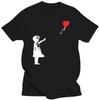 Design bomull S5XL Bilder Grafisk Komisk sommar Naturlig skjorta kcco ballong flicka banksy t harajuku streetwear