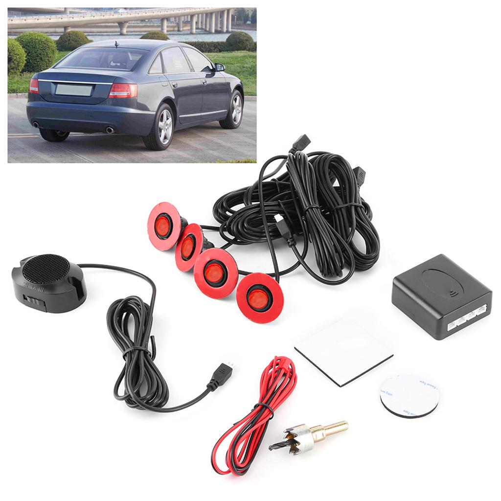 16.5mm Car BuiltIn Backup Radar Sensor Reversing Assistance with Audio Buzzer Auxiliary Kit