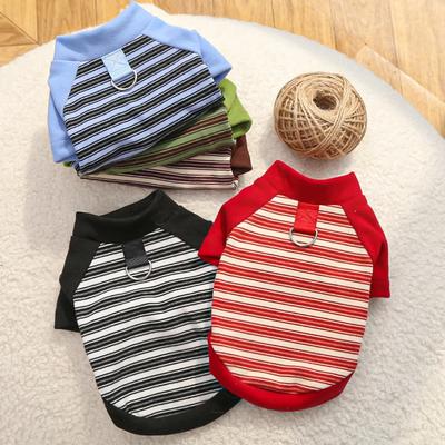 1 pièce Combinaison d'hiver pour animal de compagnie Salopette Colorée Sweats à capuche pour chien Confortable Doux Rayée Vêtements pour animaux de compagnie Respirant Pull pour chien Sortie