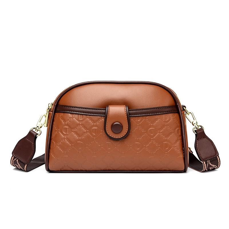 New Popular Small Square Bag Korean Version Simple and Fashionable Printed One shoulder Cross span Bag for Women