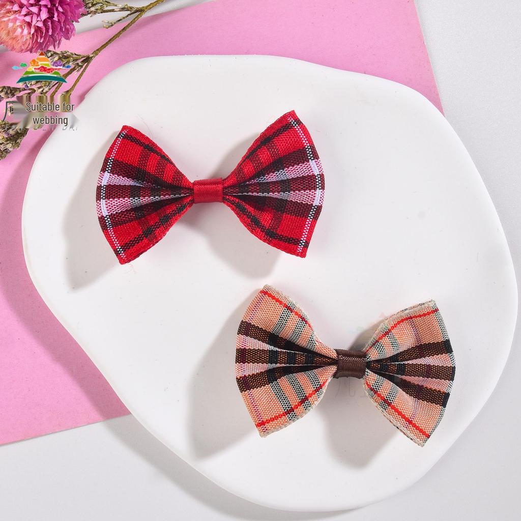 Plaid Bow Embellishments for DIY Hair, Clothing, Shoes, & Hats