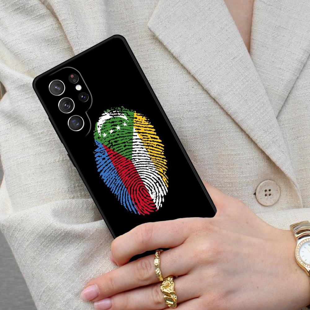 Comoros Flag Cell Phone Case for Samsung Galaxy S26 Ultra S25 S24 S23 S22 S21 S20 Note10 Cover
