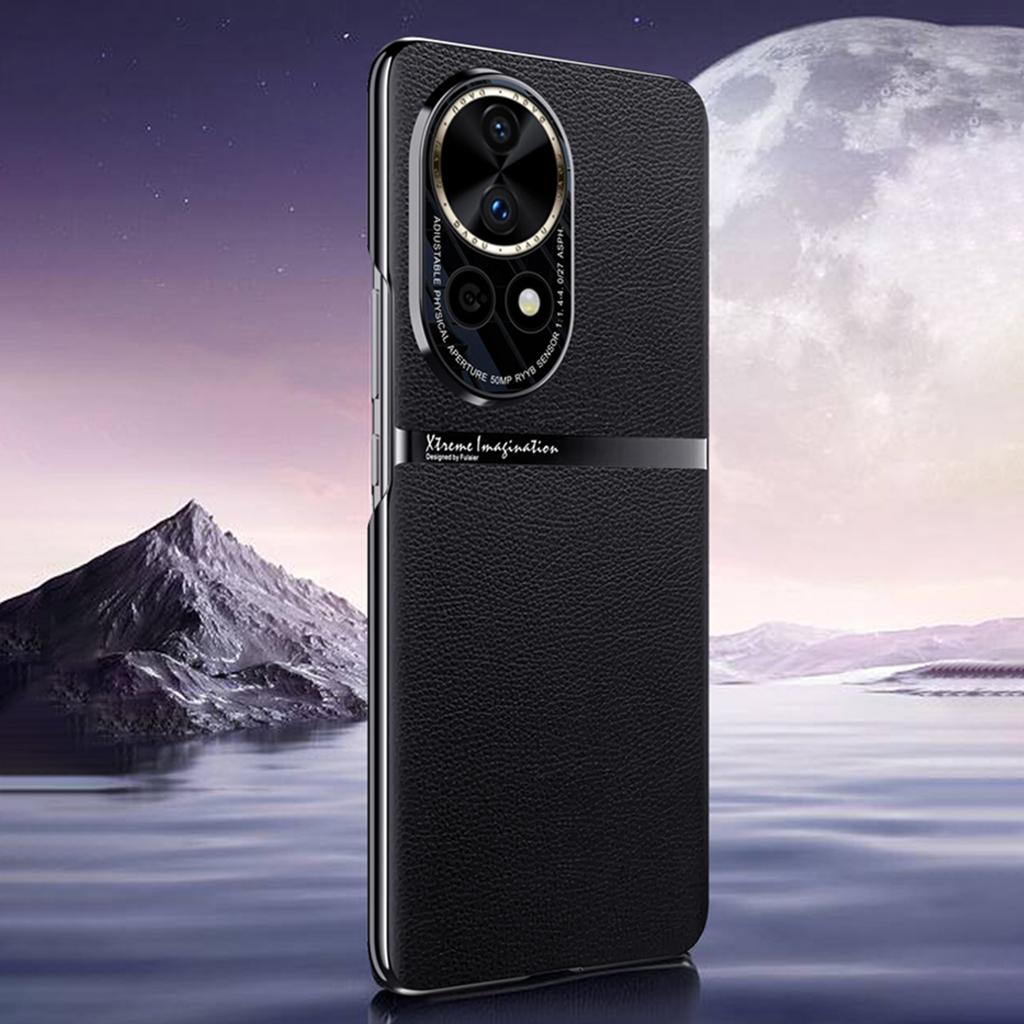 For Huawei nova 12 5G Case PU Leather Coating Phone Cover Anti-scratch