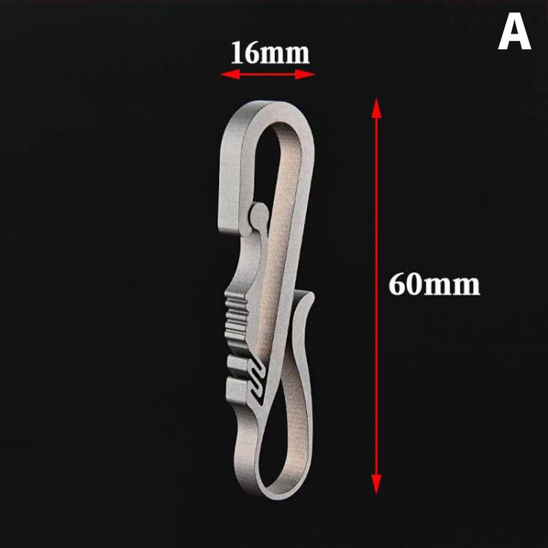 

1 шт. Автомобильный титановый сплав брелок держатель для ключей пряжка для ремня легкий EDC для мужчины мужской креатив подарок на день отца