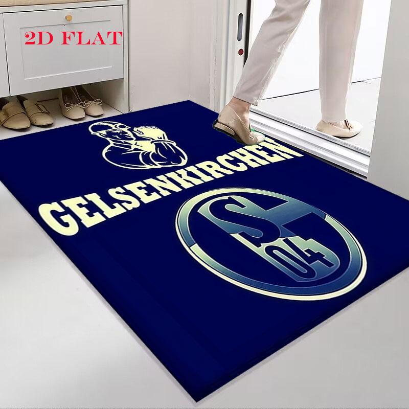 Schalke Logo Poster Carpet Rug for Living Room Bedroom Home Sofa Decoration,Kids Play Nonslip Floor Mat