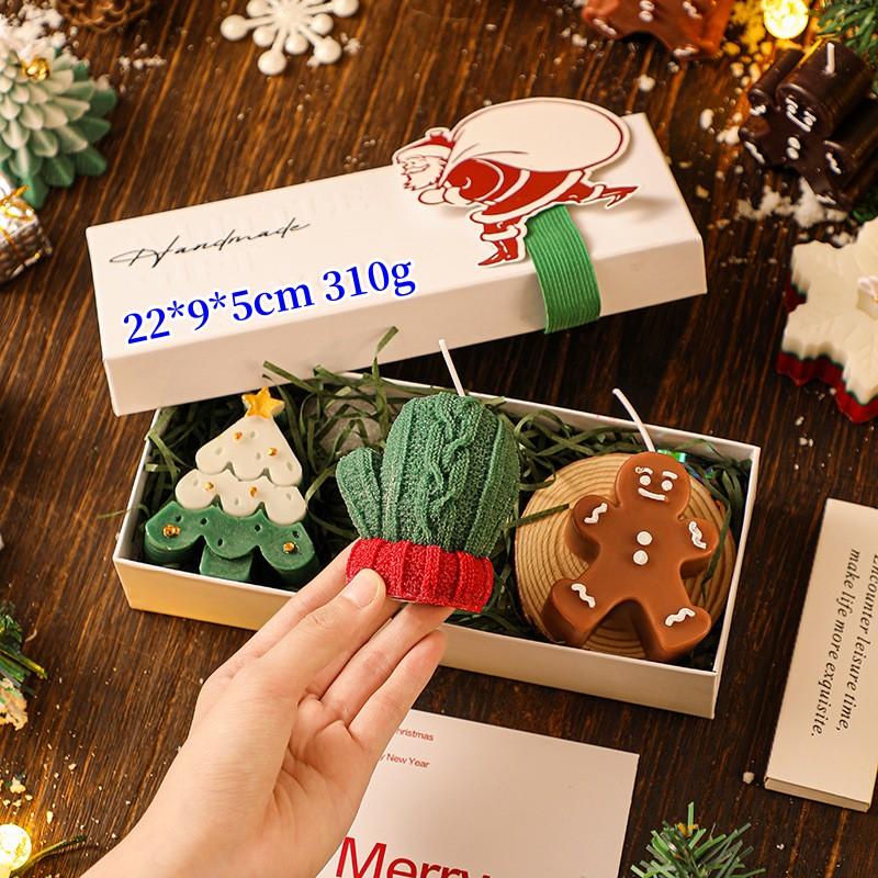 Set regalo di aromi di candele fatte a mano creative di Natale Regali fatti a mano Regali di festa Decorazione di ornamenti di atmosfera di parte di cervo dell'albero di Natale