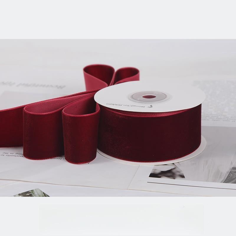 

Лента ручной работы из красного и зеленого флока для рождественских аксессуаров для волос и бантов своими руками