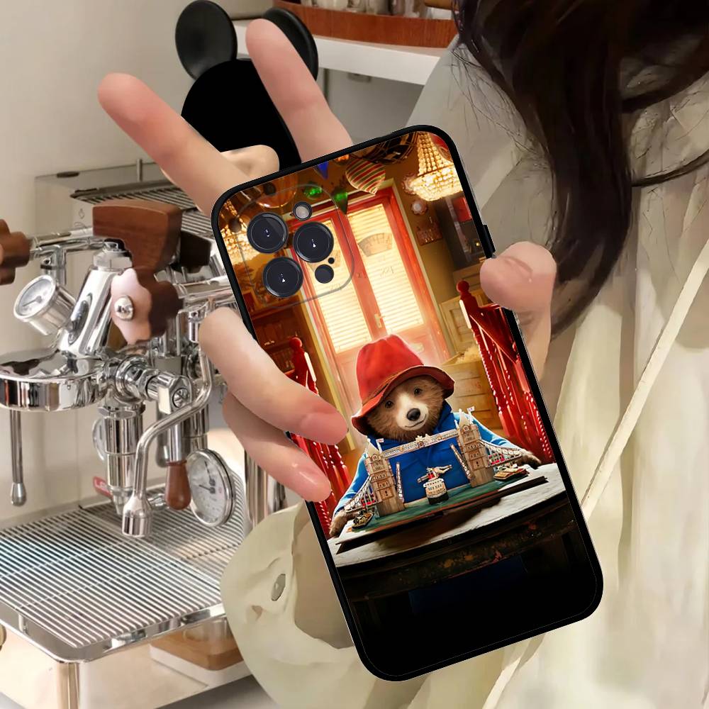 Cute P-Paddingtons Bear For Iphone 17 16 15 14 11 12 13 Pro Max Plus Case Cute Art Phone Cover