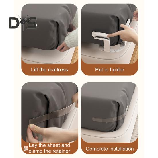 4/8 Pcs Bed Sheet Holder Mattress Sheet Fasteners Corner Fitted Sheet Straps Keeps Sheets Firm And Tight for All Mattress Sizes
